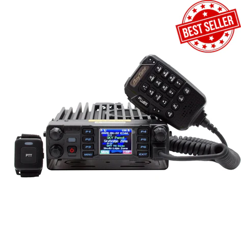 AnyTone AT-D578UVIII PLUS Tri-Band Amateur DMR Mobile Radio