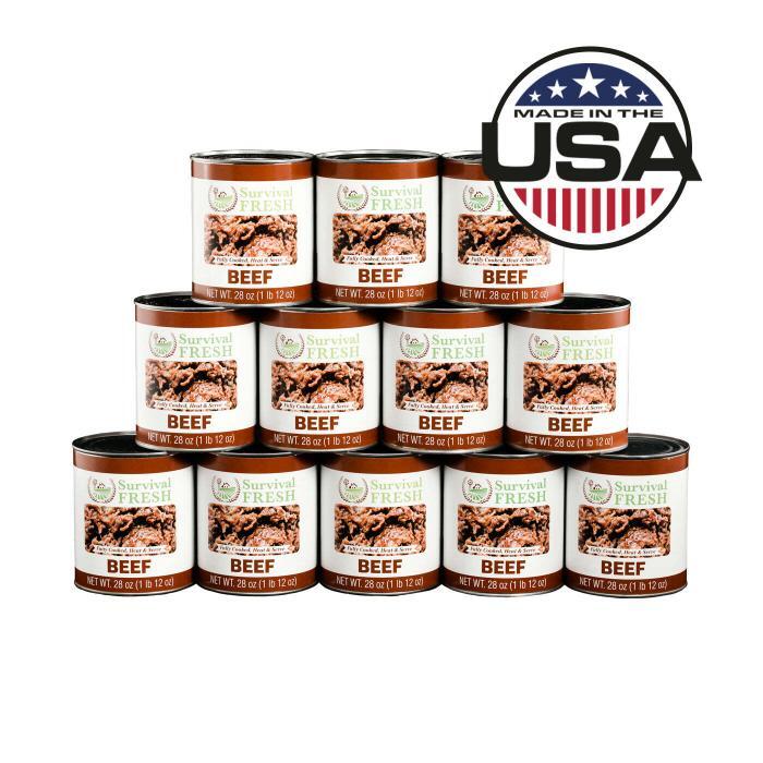 Beef Canned Meat 28Oz By Survival Fresh Food