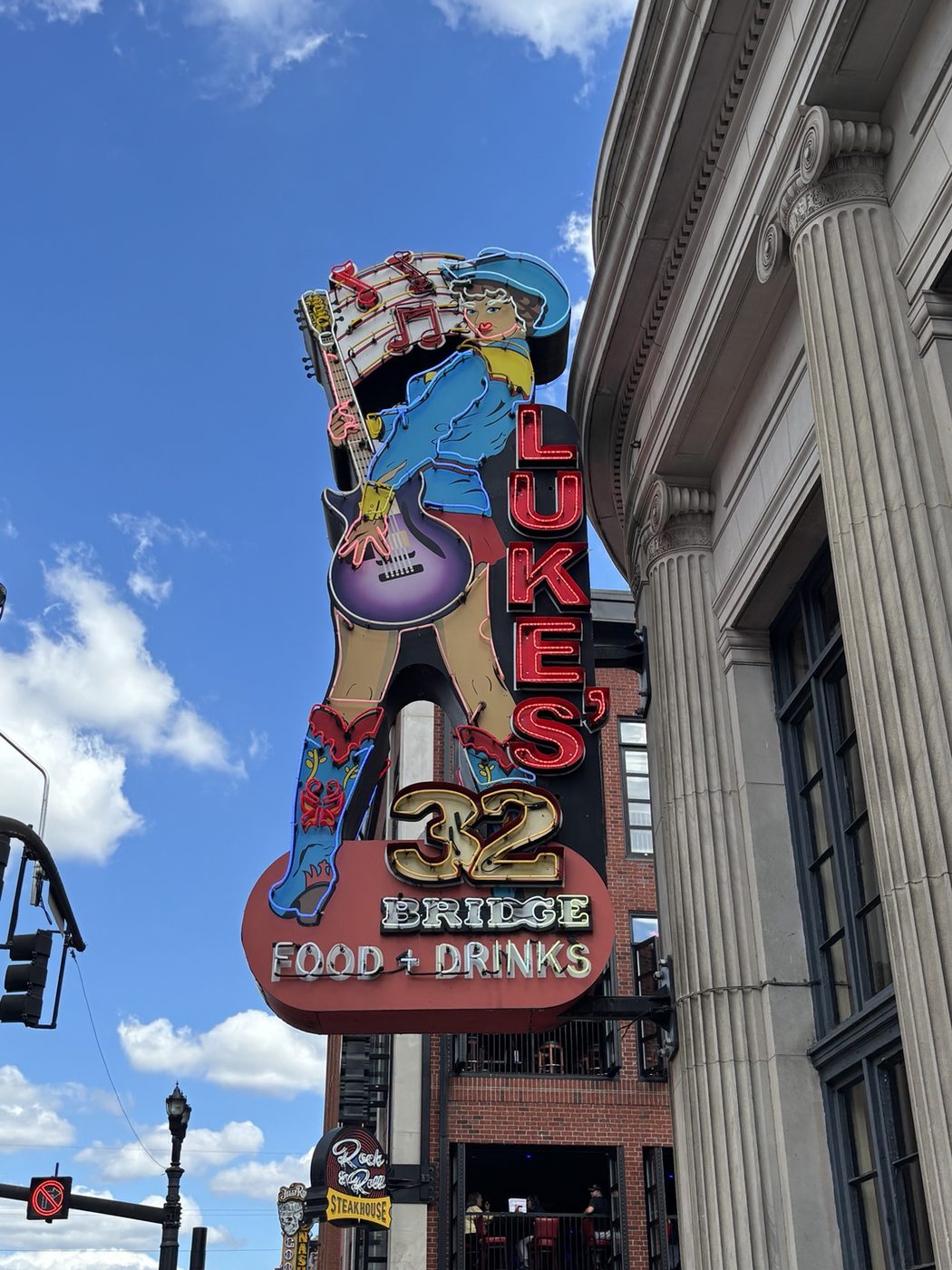 Kid Rock’s Big Ass Honky Tonk sign on Broadway in Nashville